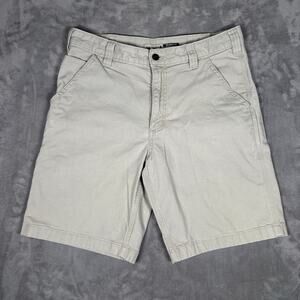 Carhartt Rugged Flex Canvas Work Shorts Relaxed Fit Tan Size 33